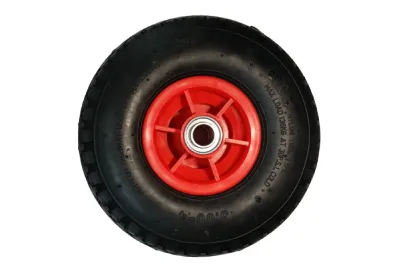 Ρόδα ελαστ 400 8 πλαστική ζάντα με 4 λινά με άξονα Φ20 UNX ΕΑ ΡΟΔ 3004